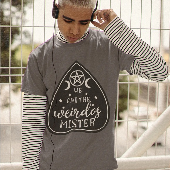 We Are the Weirdos Gray Graphic Short Sleeve T-shirt - Picture 1 of 1